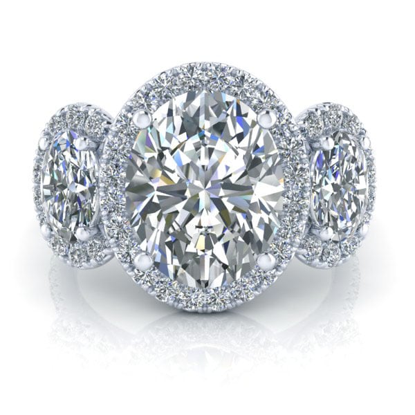 Oval Cut 3.05 Carat Diamond Engagement Ring