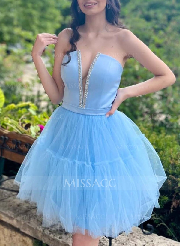 Ball-Gown Sweetheart Sleeveless Short/Mini Homecoming Dresses