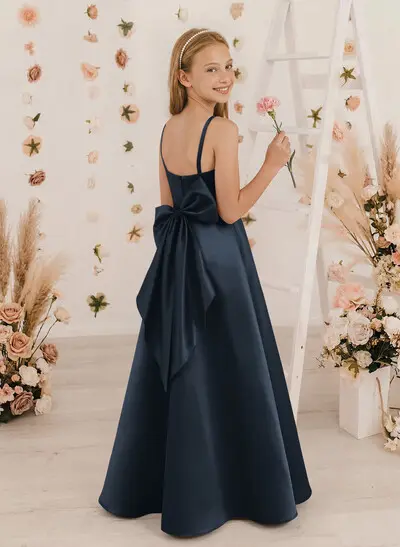 bridesmaid dresses for 6 year olds BABARONI Tulle Junior Bridesmaid Dresses Satin Top Glamourous Bowknot Dusty Sage, Dusty Sage / J4