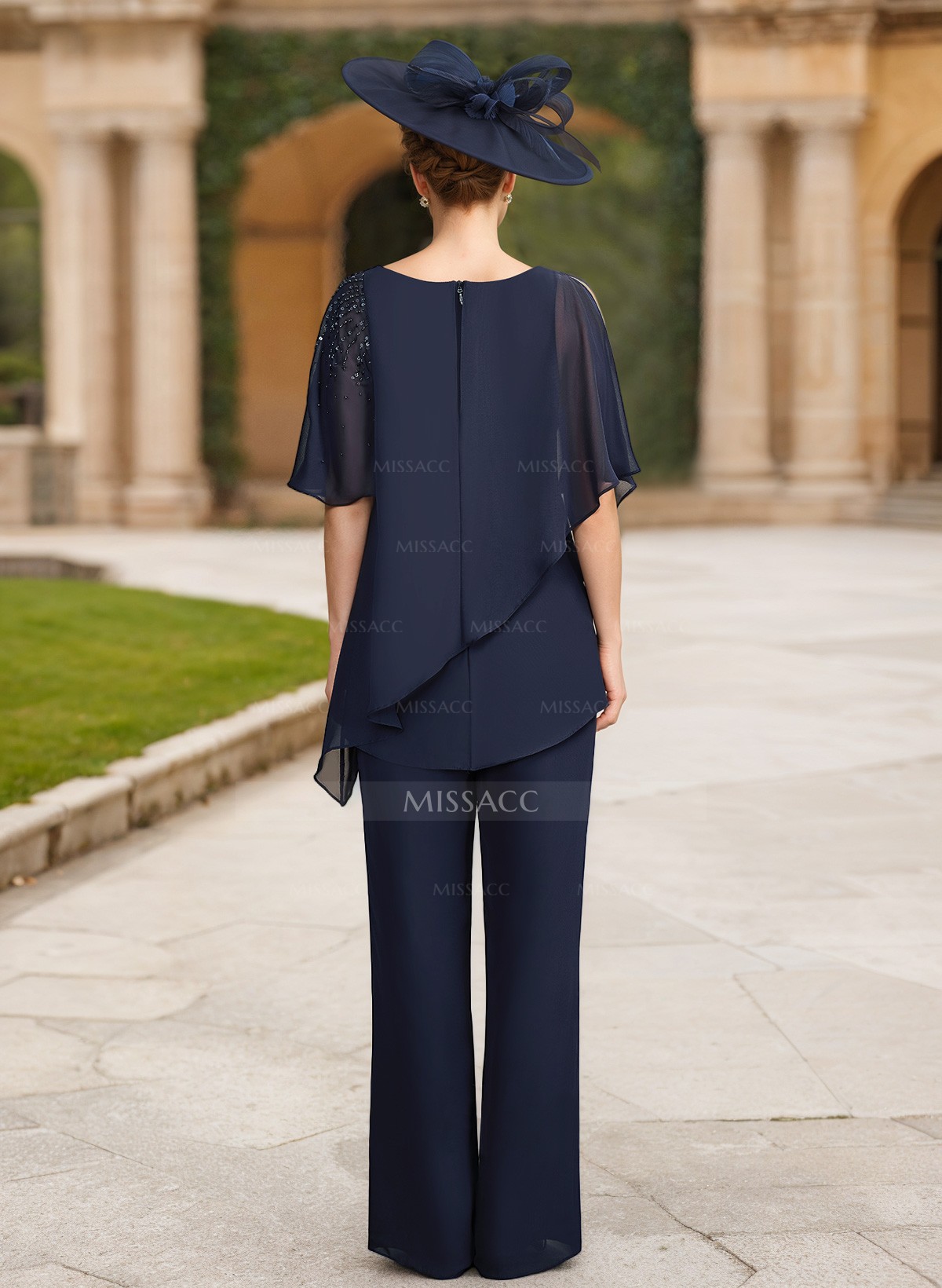 Jumpsuit/Pantsuit Asymmetrical Chiffon Mother Of The Bride Dresses