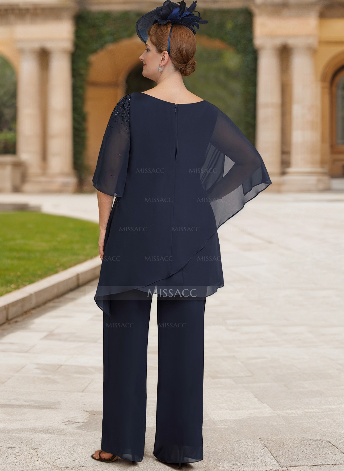 Jumpsuit/Pantsuit Asymmetrical Chiffon Mother Of The Bride Dresses