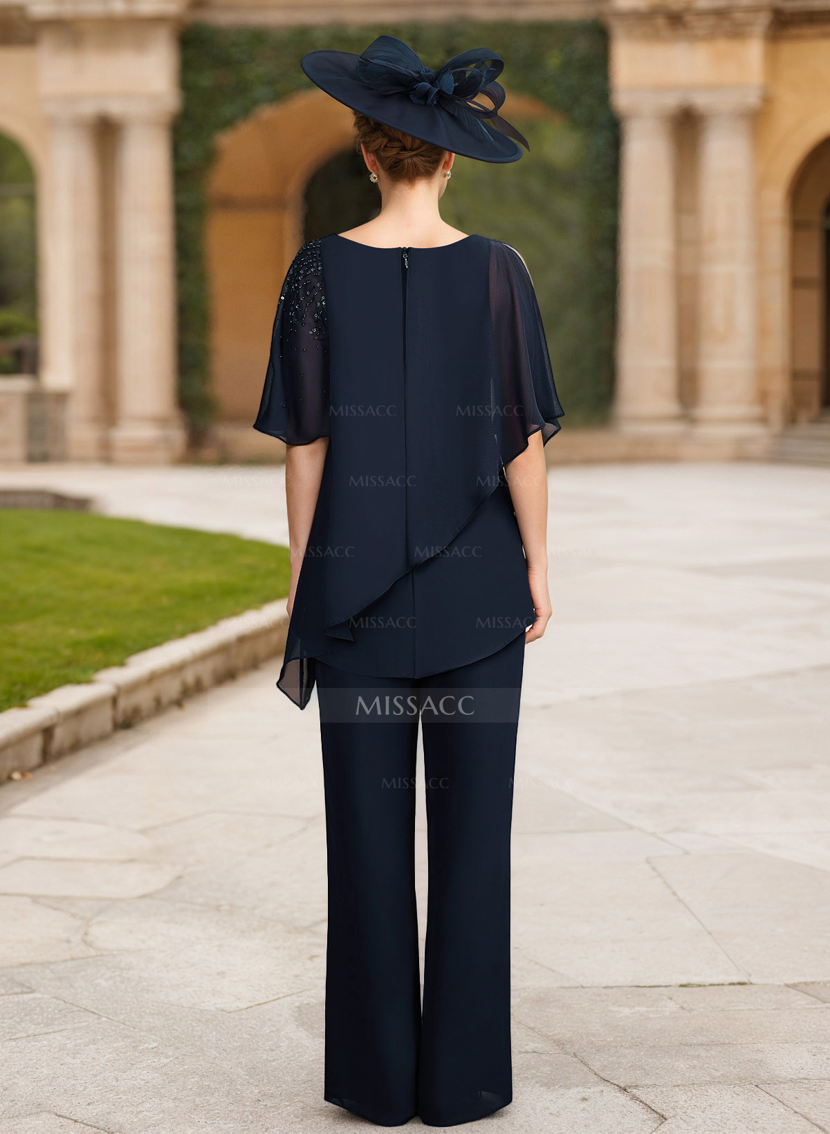 Jumpsuit/Pantsuit Asymmetrical Chiffon Mother Of The Bride Dresses