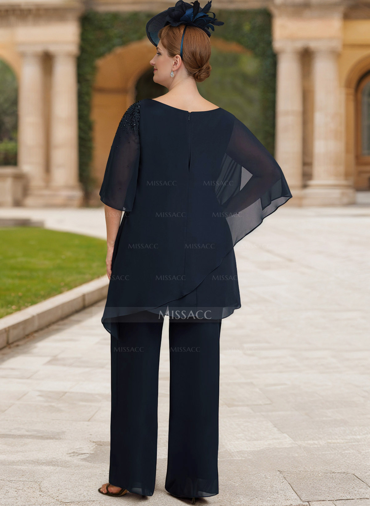 Jumpsuit/Pantsuit Asymmetrical Chiffon Mother Of The Bride Dresses