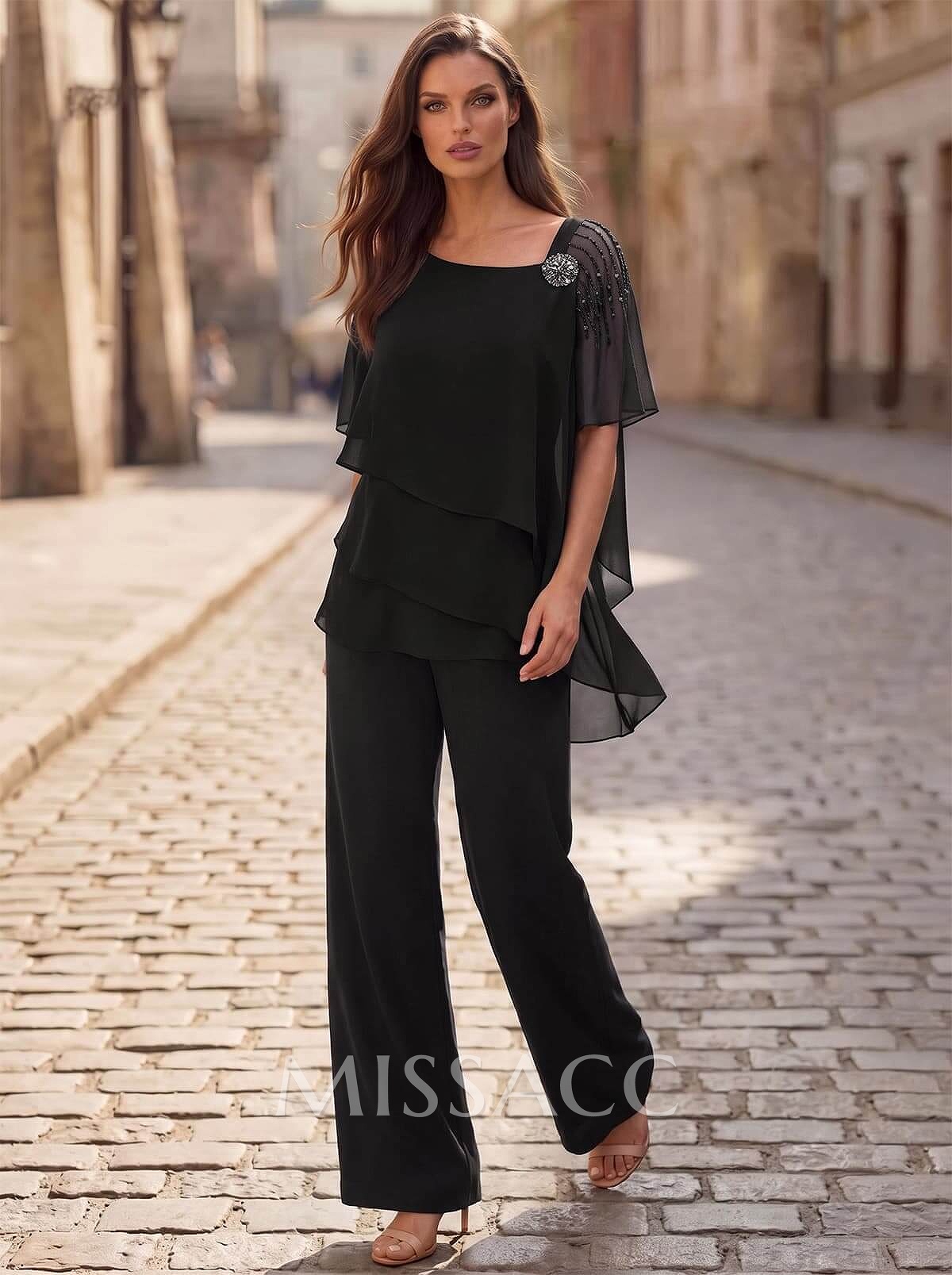 Jumpsuit/Pantsuit Asymmetrical Chiffon Mother Of The Bride Dresses Jumpsuit/Pantsuit Asymmetrical Chiffon Mother Of The Bride Dresses