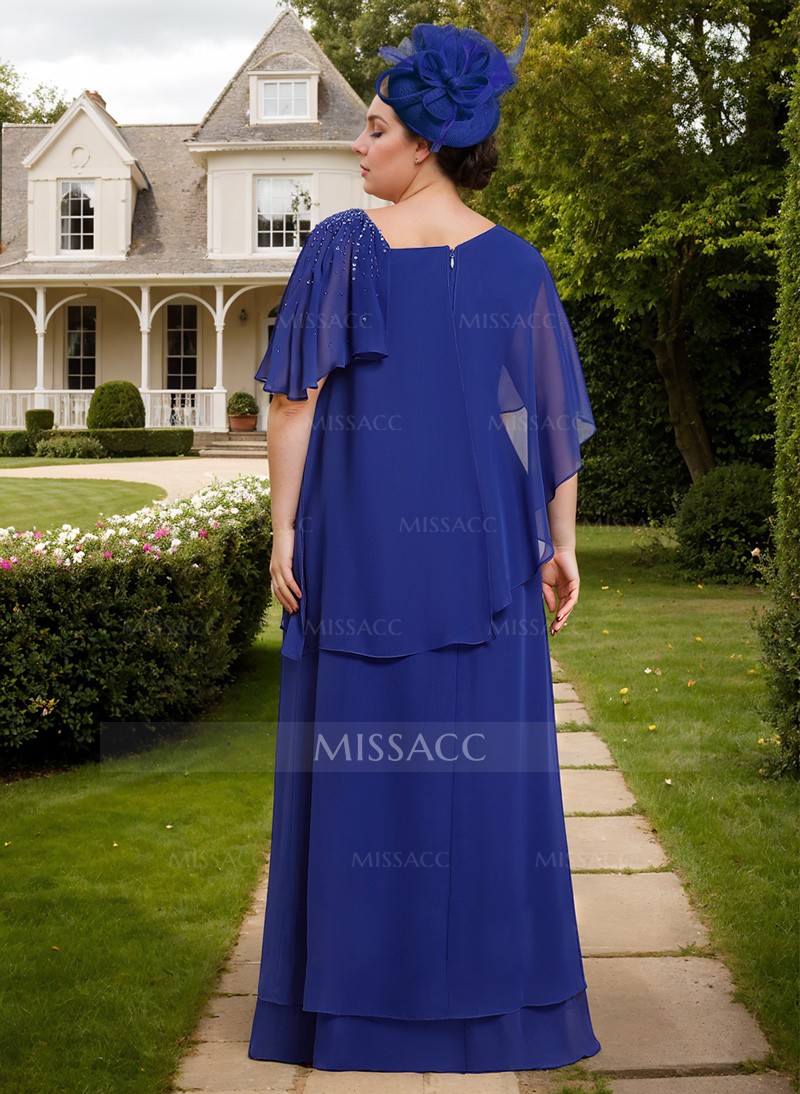 Sheath/Column Asymmetrical Chiffon Mother Of The Bride Dresses With Ruffle