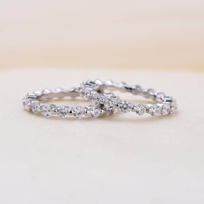 Oval Cut Simulated Diamond 3PC Wedding Ring Set In Sterling Silver