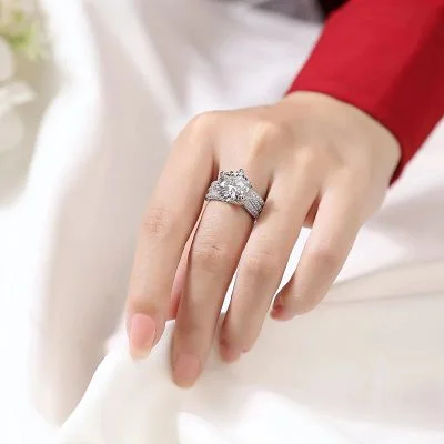 Fashion Design Wedding Band In Sterling Silver