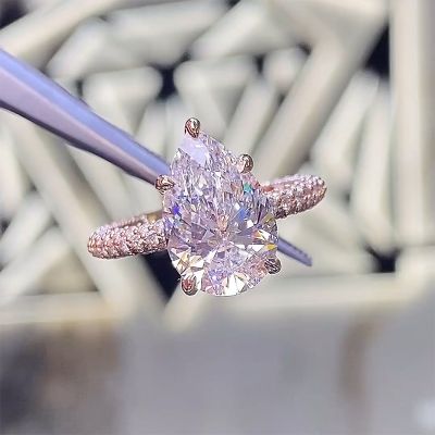 Sparkle Pear Cut Engagement Ring