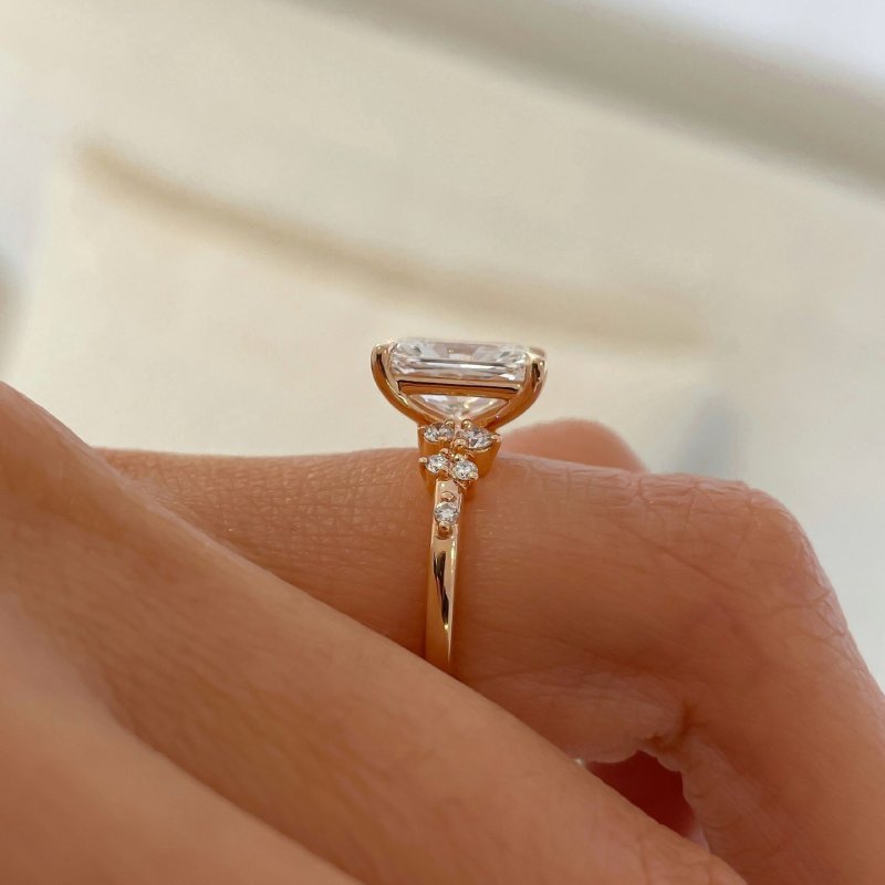 Classic Yellow Gold Radiant Cut Engagement Ring