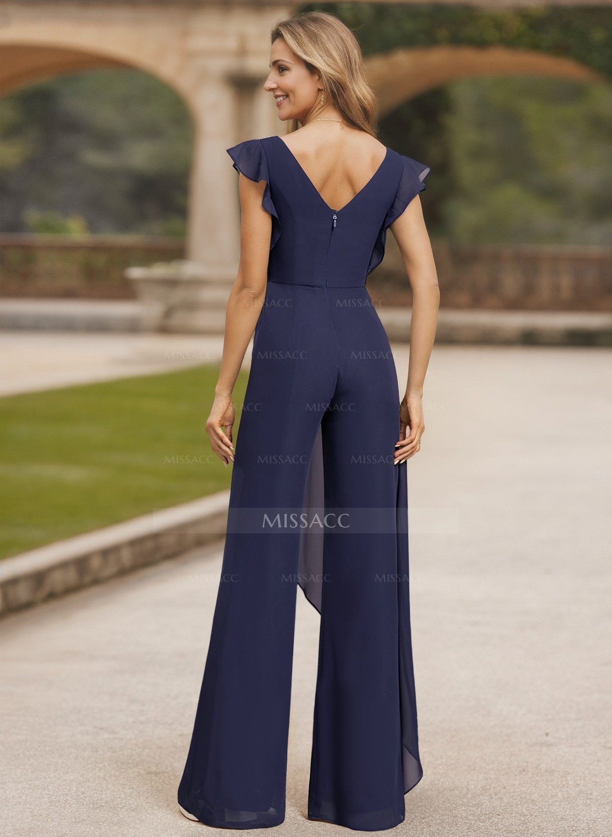 Jumpsuit/Pantsuit Chiffon(Non-Stretch) Mother Of The Bride Dresses