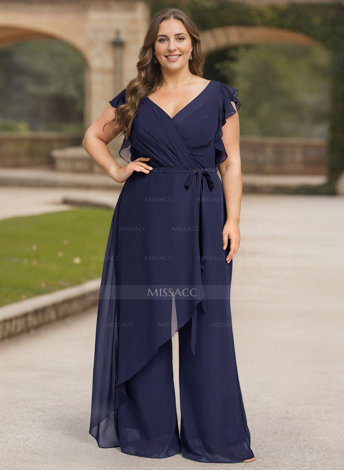 Jumpsuit/Pantsuit Chiffon(Non-Stretch) Mother Of The Bride Dresses