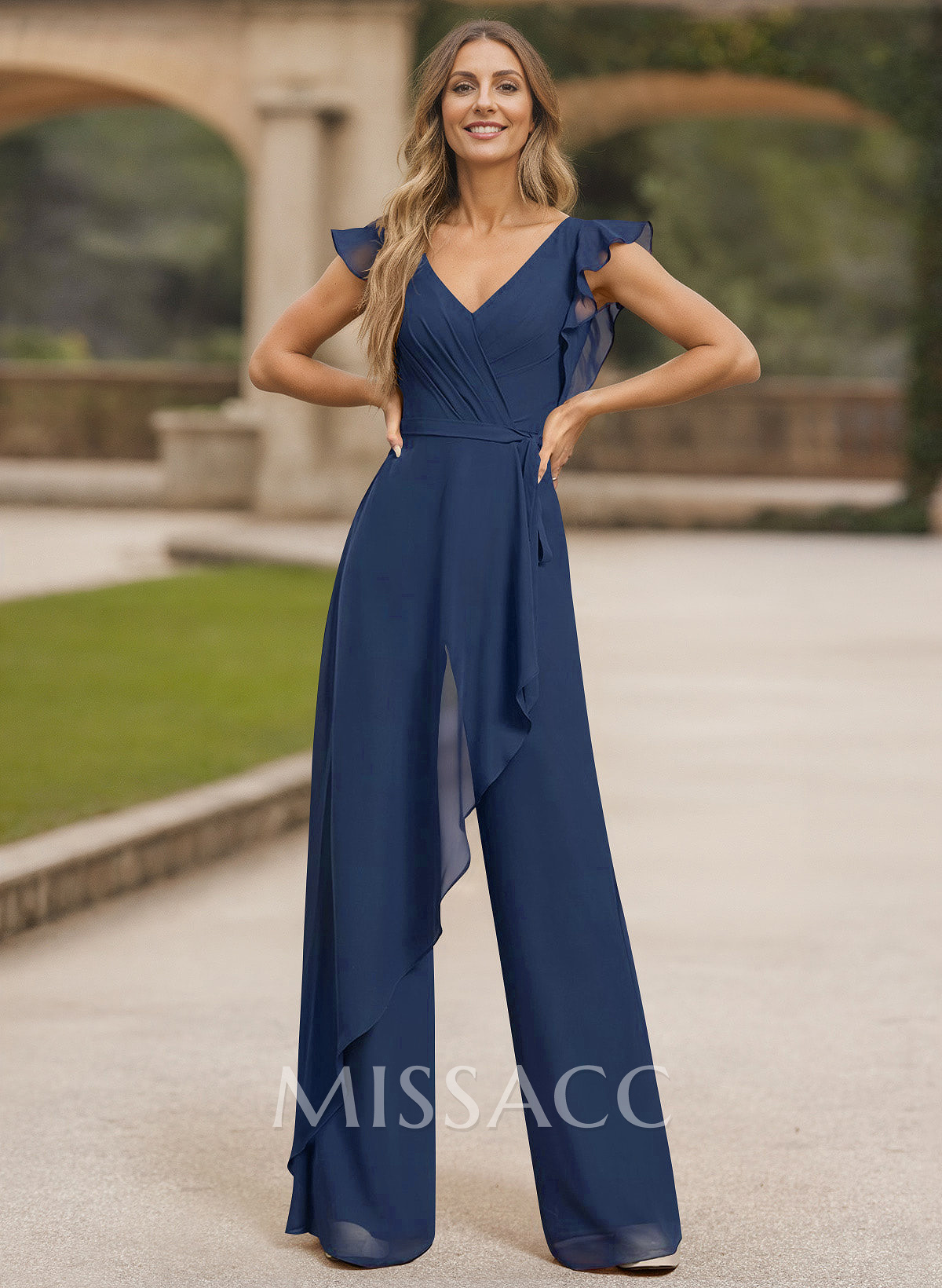 Jumpsuit/Pantsuit Chiffon(Non-Stretch) Mother Of The Bride Dresses