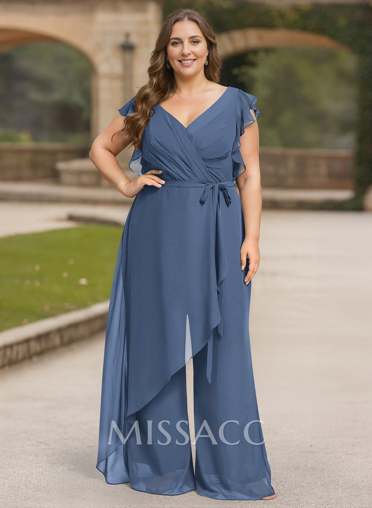 Jumpsuit/Pantsuit Chiffon(Non-Stretch) Mother Of The Bride Dresses