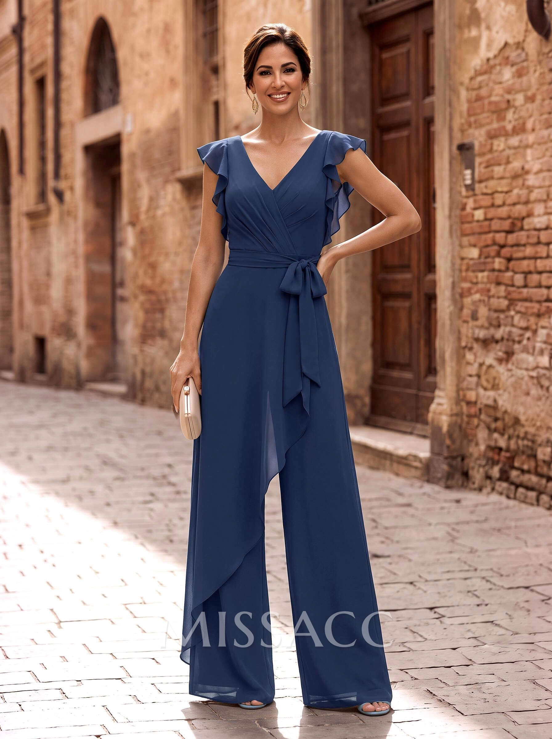 Jumpsuit/Pantsuit Chiffon(Non-Stretch) Mother Of The Bride Dresses Jumpsuit/Pantsuit Chiffon(Non-Stretch) Mother Of The Bride Dresses