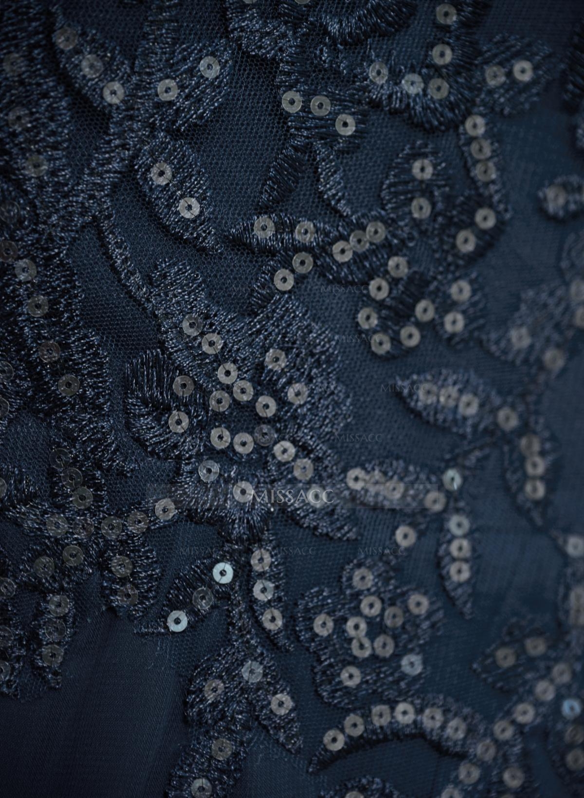 Lace Long Sleeves Asymmetrical Elegant Mother Of The Bride Dresses With Split