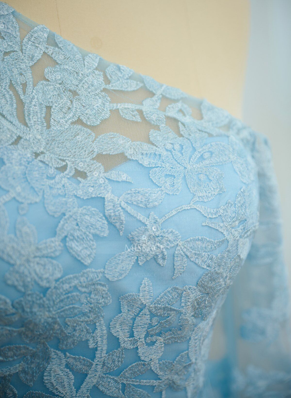 Lace Long Sleeves Asymmetrical Elegant Mother Of The Bride Dresses With Split