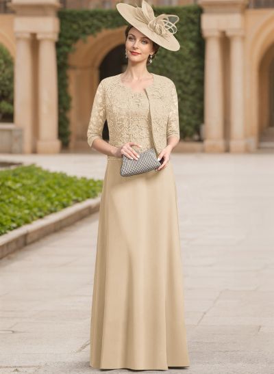 Sheath/Column Lace(Non-Stretch)/Chiffon(Non-Stretch) Mother Of The Bride Dresses With Lace