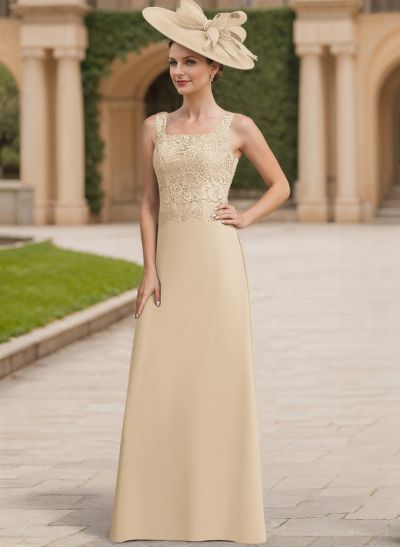 Sheath/Column Lace(Non-Stretch)/Chiffon(Non-Stretch) Mother Of The Bride Dresses With Lace