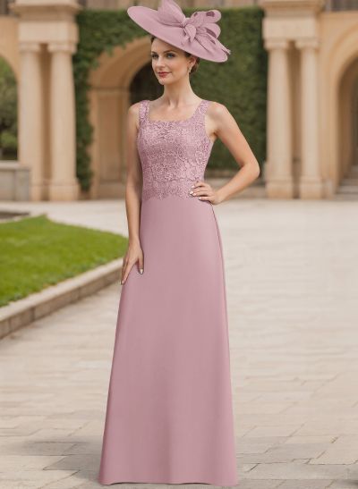 Sheath/Column Lace(Non-Stretch)/Chiffon(Non-Stretch) Mother Of The Bride Dresses With Lace