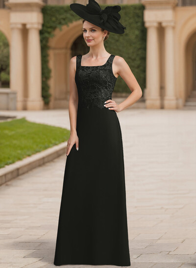 Sheath/Column Lace(Non-Stretch)/Chiffon(Non-Stretch) Mother Of The Bride Dresses With Lace