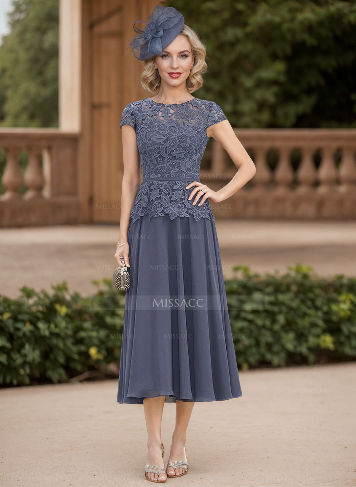 A-Line Chiffon(Non-Stretch) Mother Of The Bride Dresses With Appliques Lace