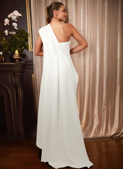 A-Line One-Shoulder Floor-Length Elastic Satin Mother Of The Bride Dresses A-Line One-Shoulder Floor-Length Elastic Satin Mother Of The Bride Dresses