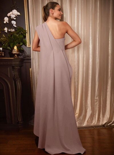 One-Shoulder Floor-Length Elastic Satin Mother Of The Bride Dresses