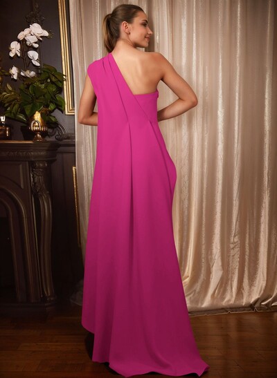One-Shoulder Floor-Length Elastic Satin Mother Of The Bride Dresses