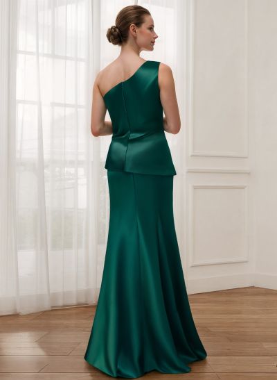 Sheath/Column Satin Mother Of The Bride Dresses With Bow(s)