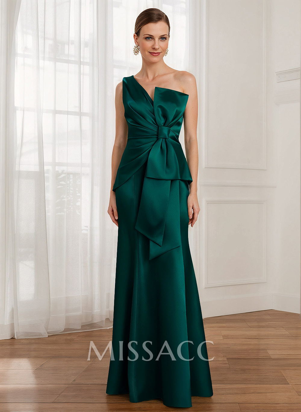 Sheath/Column Satin Mother Of The Bride Dresses With Bow(s) (2PCS) Sheath/Column Satin Mother Of The Bride Dresses With Bow(s) (2PCS)