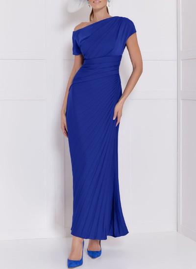Sheath/Column Silk Like Satin Mother Of The Bride Dresses With Pleated