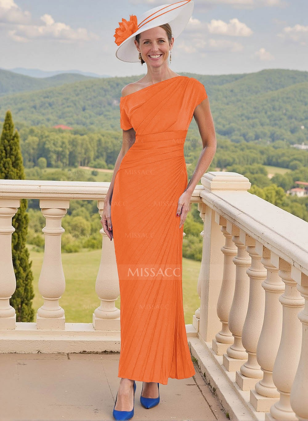 Sheath/Column Stretch Chiffon Mother Of The Bride Dresses With
