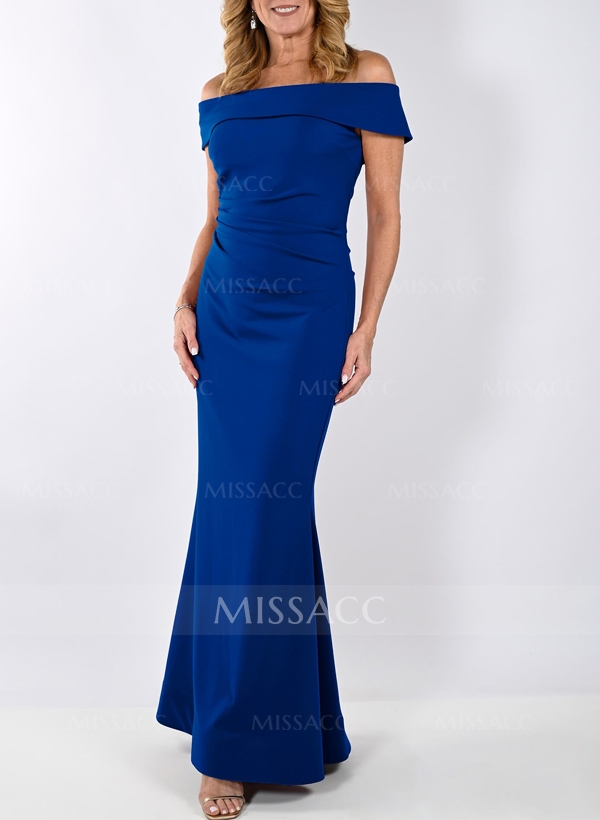 Trumpet/Mermaid Off-The-Shoulder Elastic Satin(Slight Stretch) Mother Of The Bride Dresses