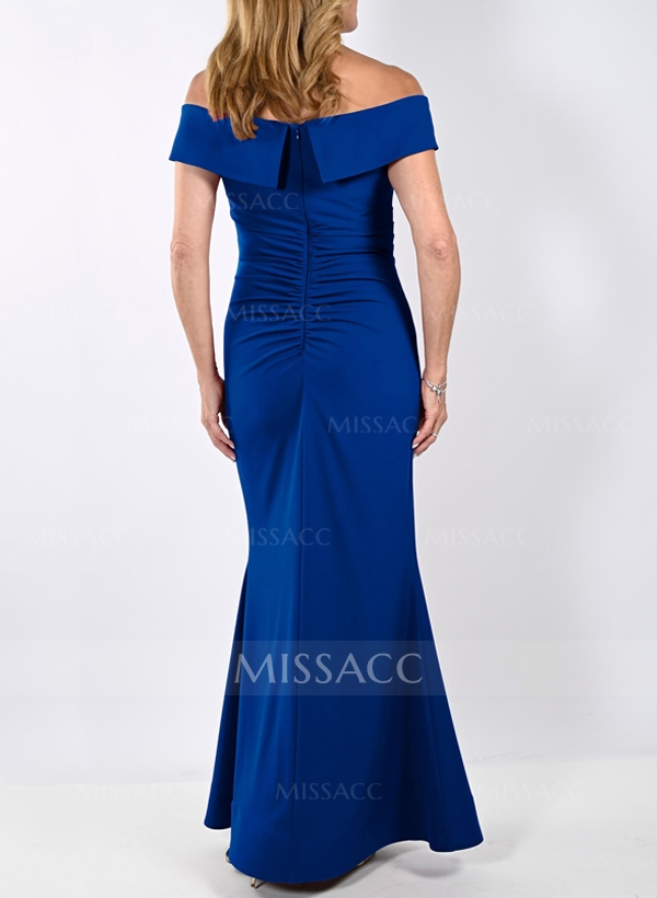 Trumpet/Mermaid Off-The-Shoulder Elastic Satin(Slight Stretch) Mother Of The Bride Dresses