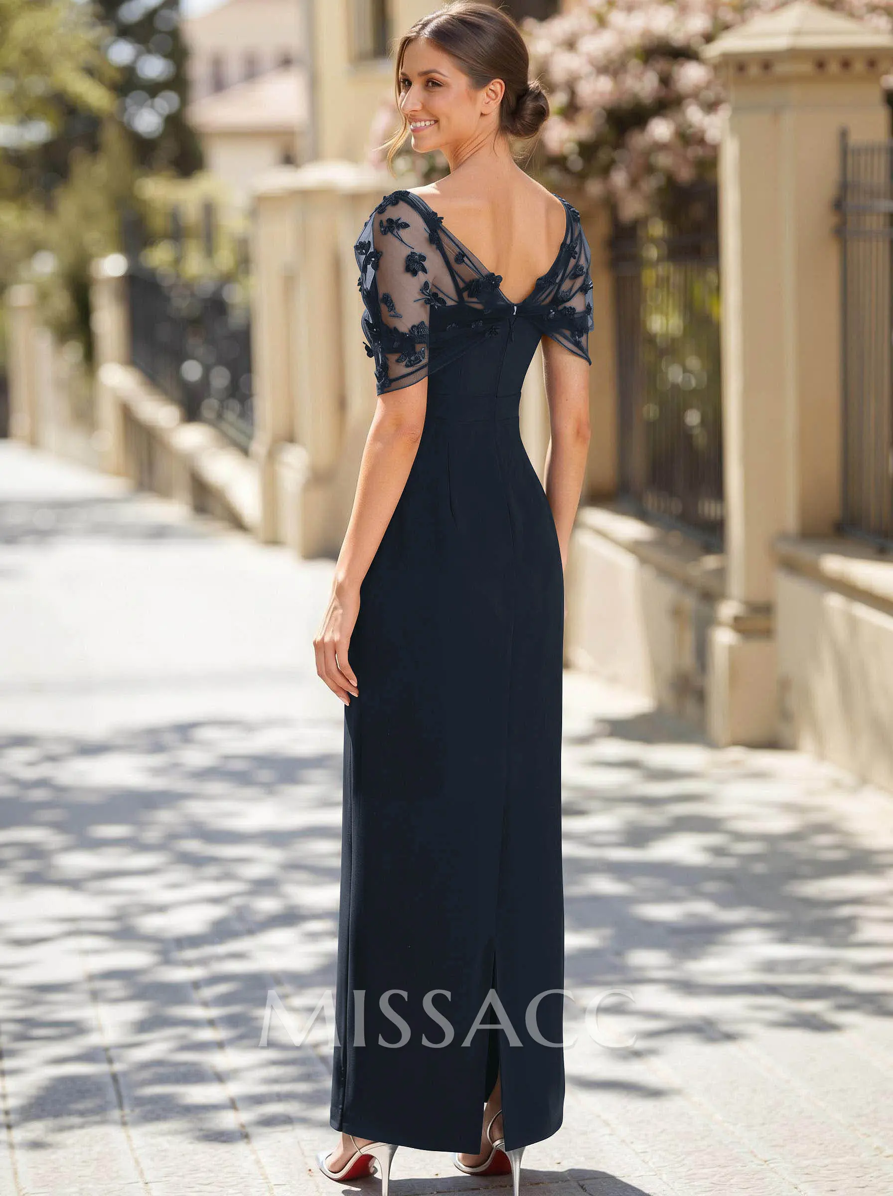 Sheath/Column Asymmetrical Sleeveless Floor-Length Elastic Satin