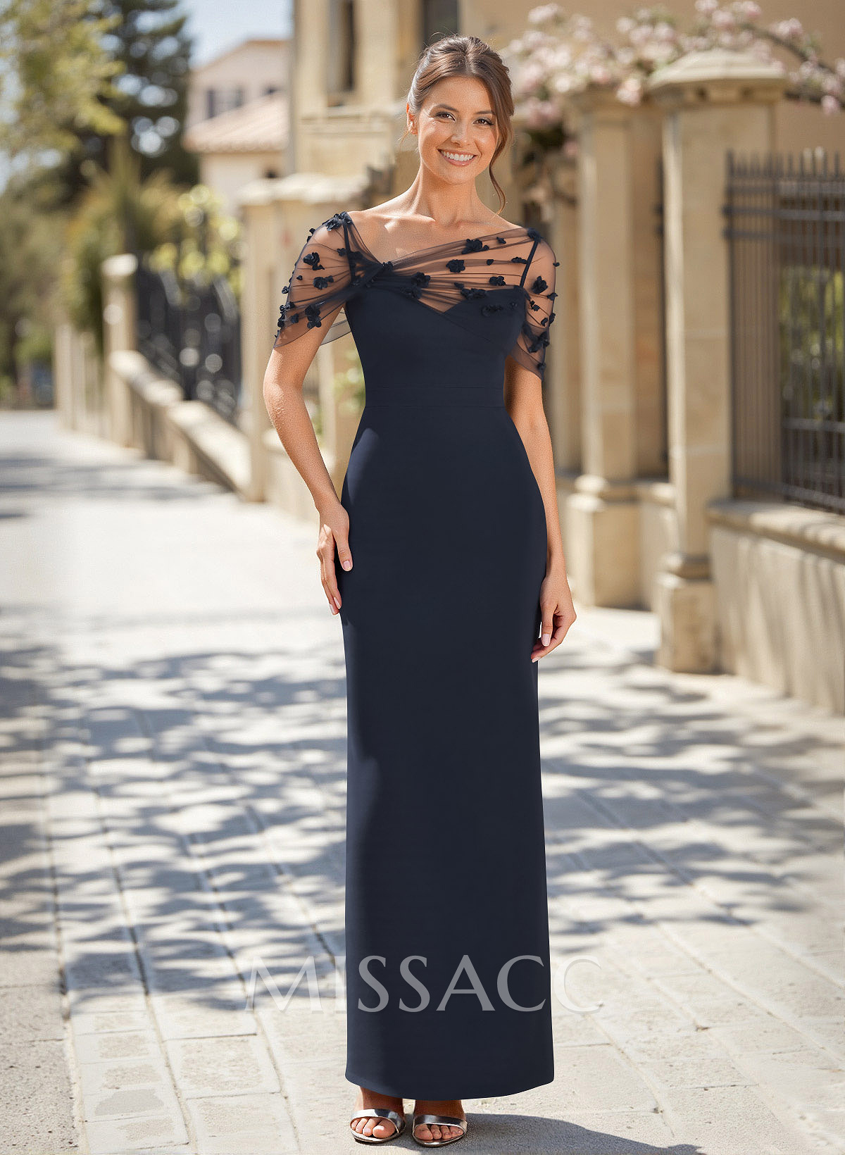 Sheath/Column Asymmetrical Sleeveless Floor-Length Elastic Satin Mother Of The Bride Dresses Sheath/Column Asymmetrical Sleeveless Floor-Length Elastic Satin Mother Of The Bride Dresses