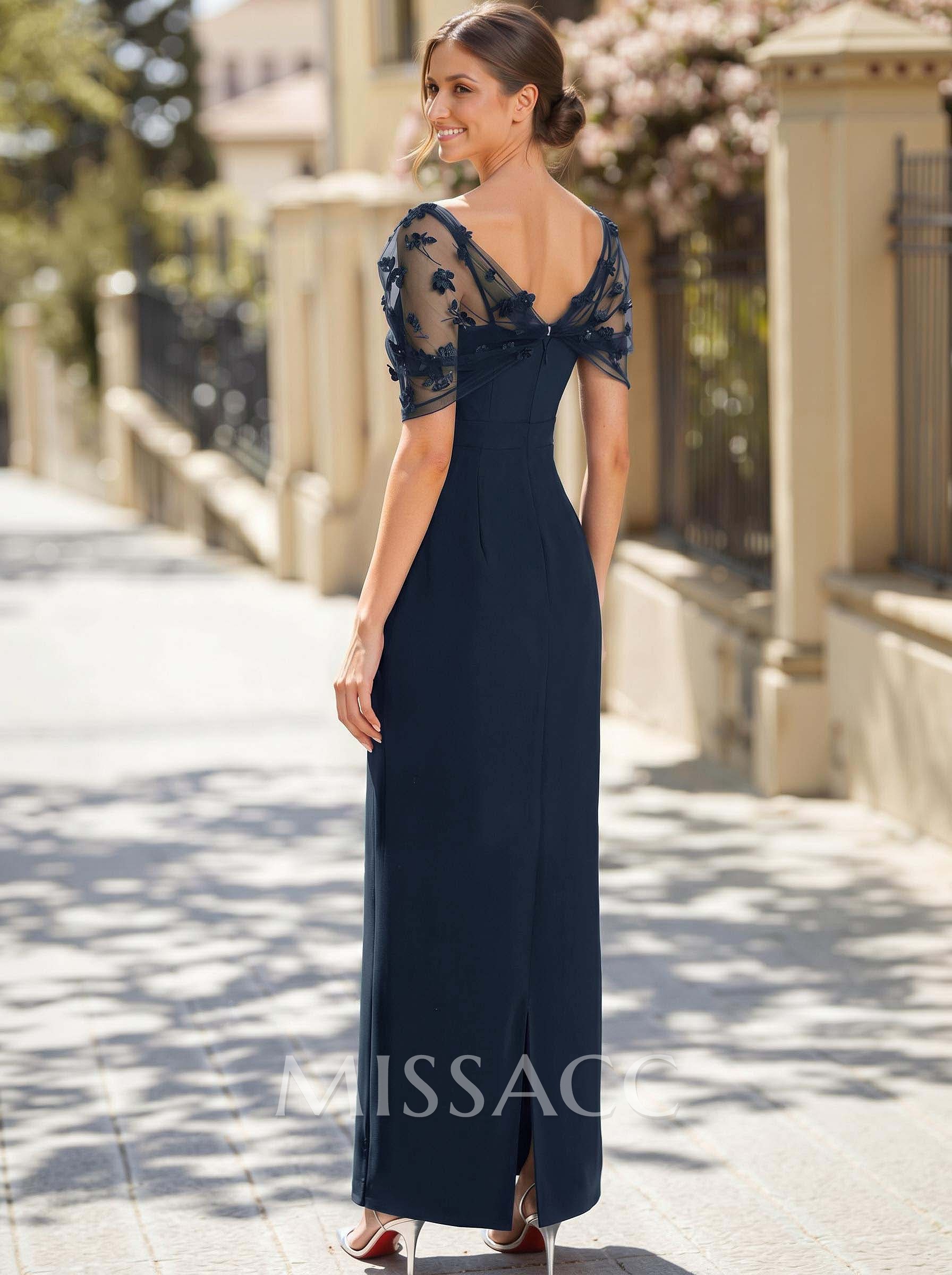 Sheath/Column Asymmetrical Sleeveless Floor-Length Elastic Satin Mother Of The Bride Dresses Sheath/Column Asymmetrical Sleeveless Floor-Length Elastic Satin Mother Of The Bride Dresses