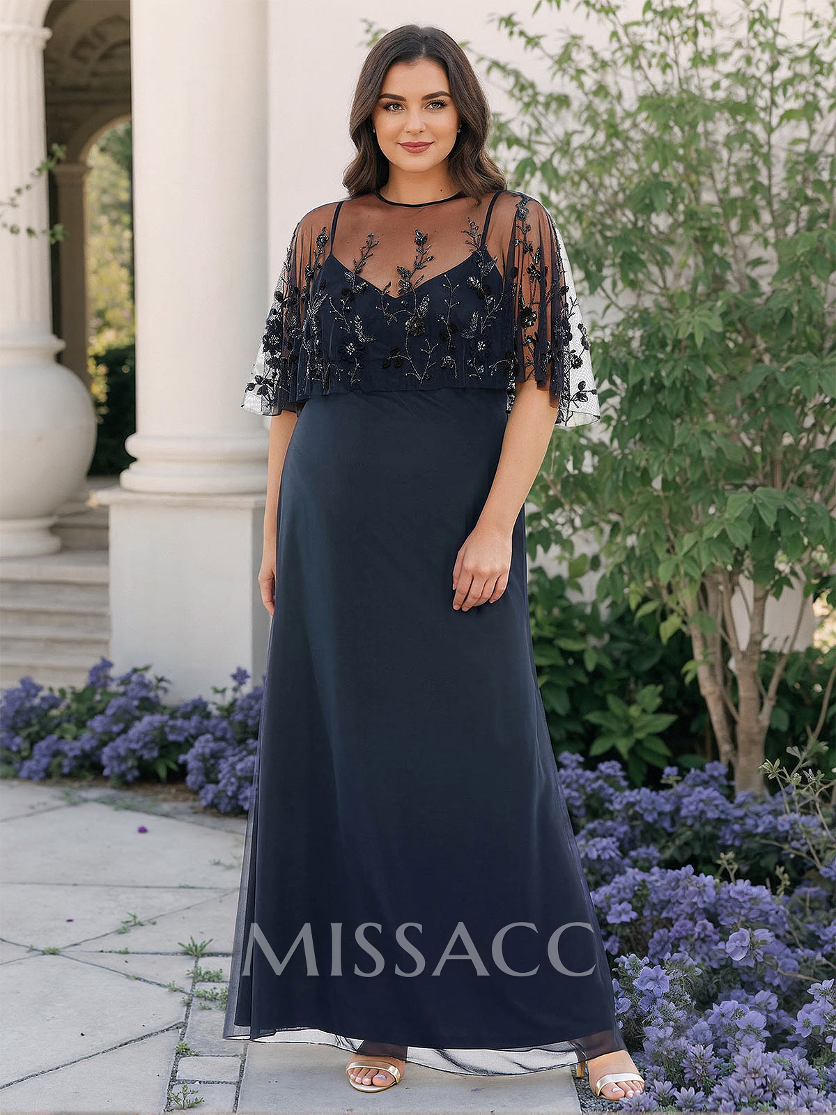 Plus Size Sheath/Column Scoop Neck Chiffon Mother Of The Bride Dresses With Lace Plus Size Sheath/Column Scoop Neck Chiffon Mother Of The Bride Dresses With Lace