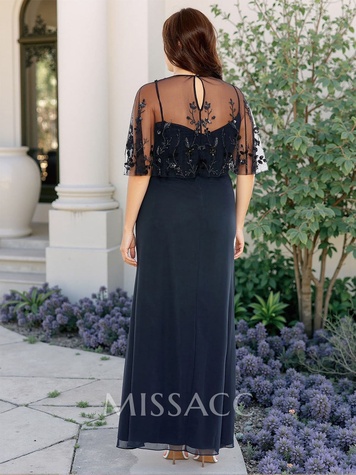 Plus Size Sheath/Column Scoop Neck Chiffon Mother Of The Bride Dresses With Lace Plus Size Sheath/Column Scoop Neck Chiffon Mother Of The Bride Dresses With Lace