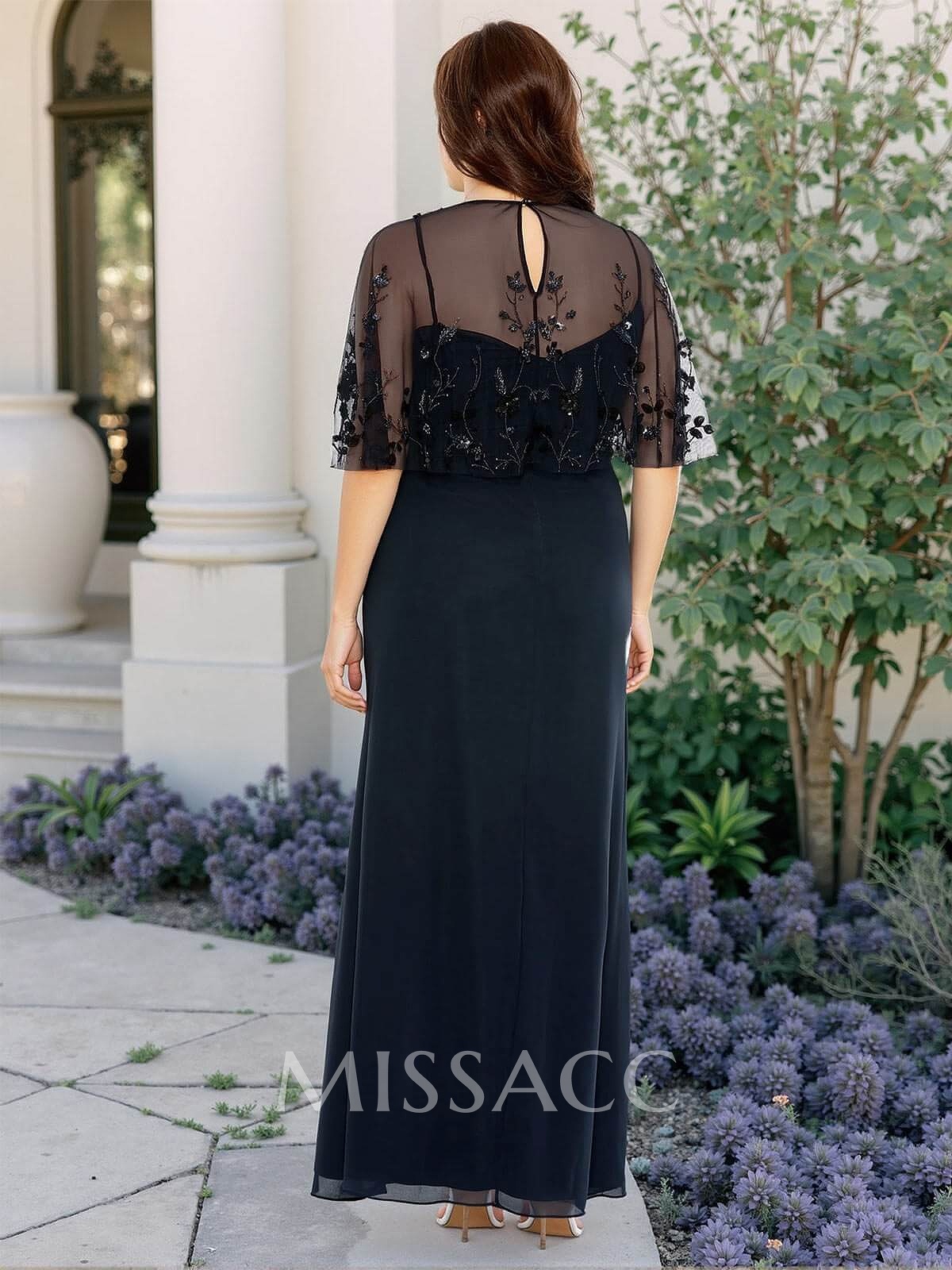 Plus Size Sheath/Column Scoop Neck Chiffon Mother Of The Bride Dresses With Lace Plus Size Sheath/Column Scoop Neck Chiffon Mother Of The Bride Dresses With Lace