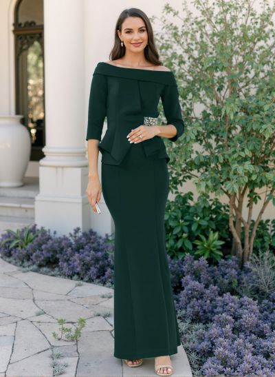 Trumpet/Mermaid Off-The-Shoulder Elastic Satin Mother Of The Bride Dresses