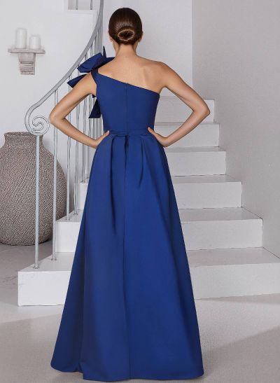 One-Shoulder Simple A-Line Mother Of The Bride Dresses With Bow(s)