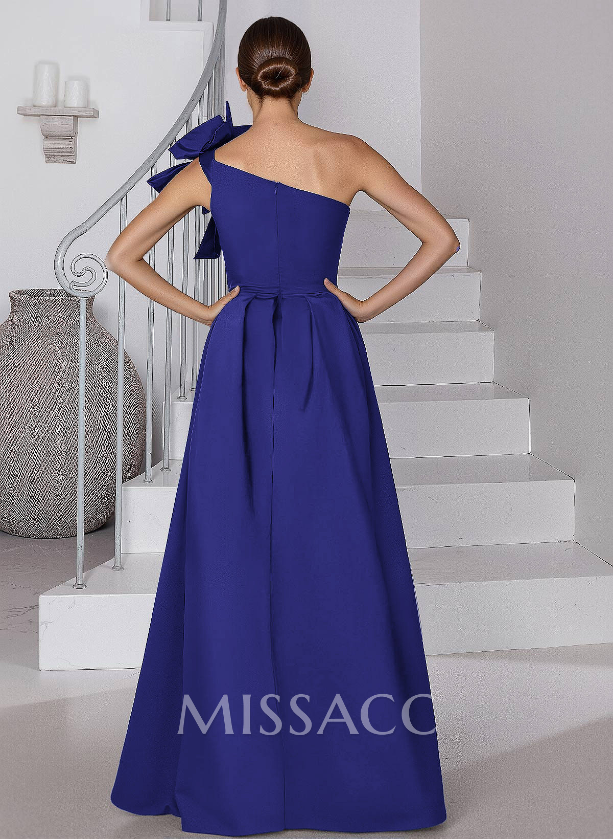 One-Shoulder Simple A-Line Mother Of The Bride Dresses With Bow(s)