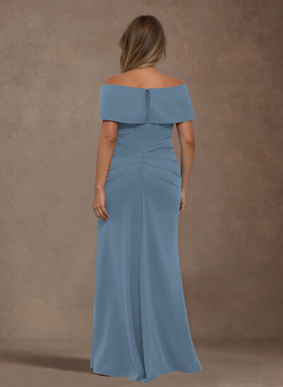 Trumpet/Mermaid Floor-Length Elastic Satin(Slight Stretch) Mother Of The Bride Dresses