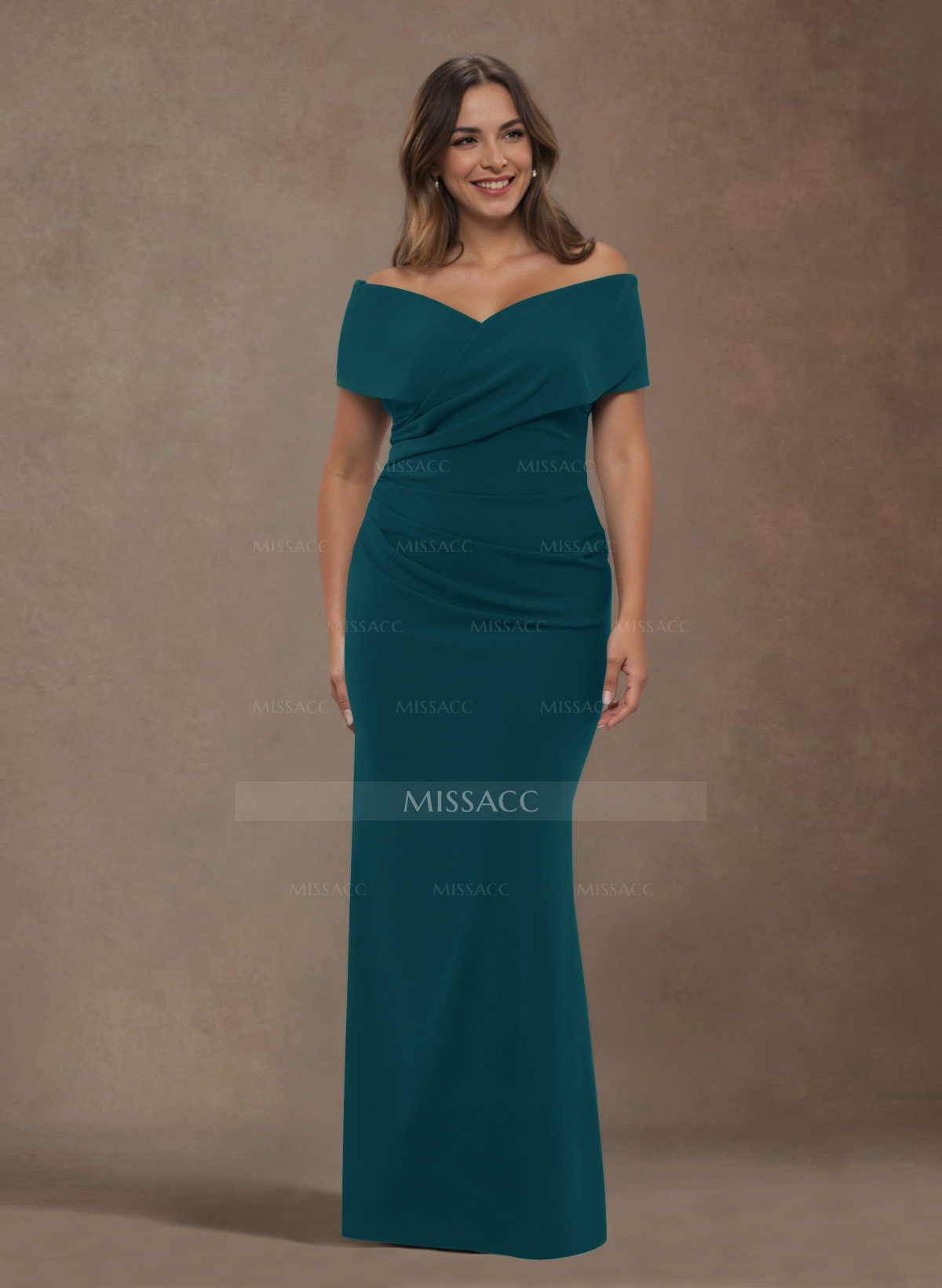 Trumpet/Mermaid Floor-Length Elastic Satin(Slight Stretch) Mother Of The Bride Dresses