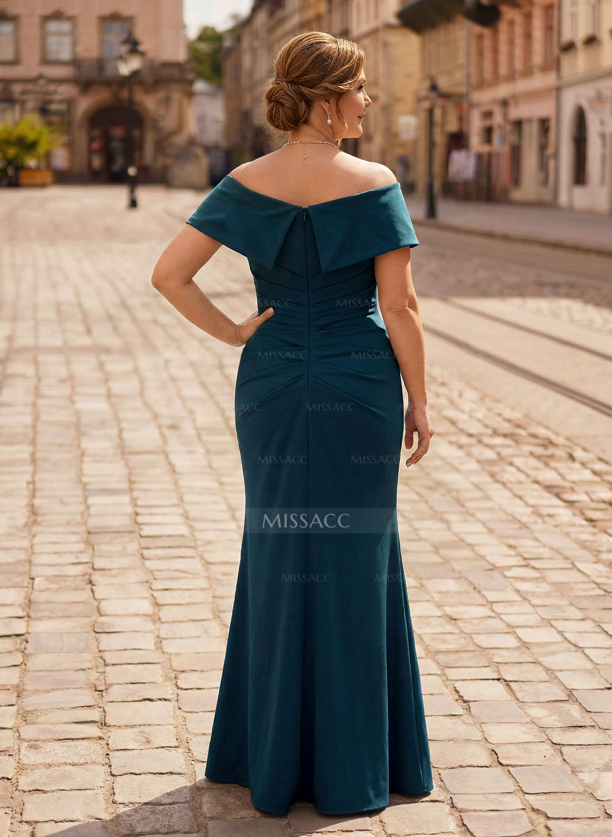 Trumpet/Mermaid Floor-Length Elastic Satin(Slight Stretch) Mother Of The Bride Dresses