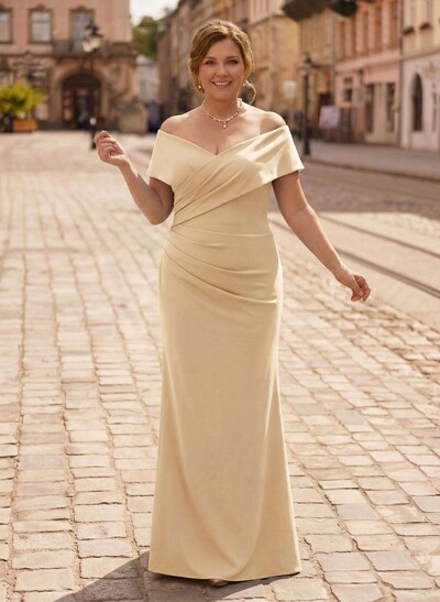 Trumpet/Mermaid Floor-Length Elastic Satin(Slight Stretch) Mother Of The Bride Dresses