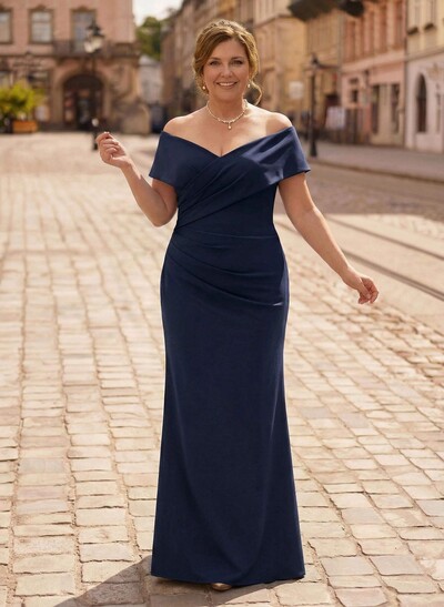 Trumpet/Mermaid Floor-Length Elastic Satin(Slight Stretch) Mother Of The Bride Dresses