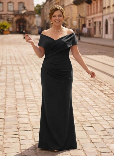 Trumpet/Mermaid Floor-Length Elastic Satin(Slight Stretch) Mother Of The Bride Dresses