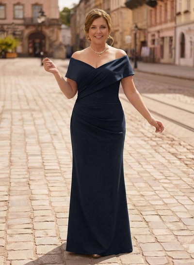 Trumpet/Mermaid Floor-Length Elastic Satin(Slight Stretch) Mother Of The Bride Dresses